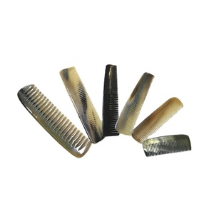 Peines de cuerno de búhos blancos, Material de cuerno de búhos con logo impreso en peine profesional, hecho a mano - Product Image 1