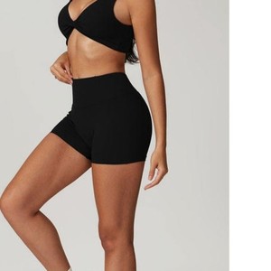 Ensemble de soutiens-gorge de sport sans coutures à maintien élevé pour femmes, légers, personnalisables avec impression frontale, respirants, séchage rapide, couleur unie, sans manches - Product Image 2