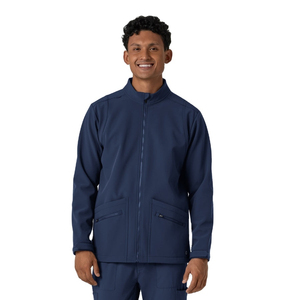 Chaquetas Médicas para Hombre, Chaqueta Médica de Invierno con Cierre, Chaqueta de Trabajo de Softshell Lisa para Hombre - Product Image 1