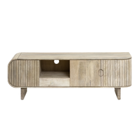 Meuble TV Vandana Cresta Grand en bois de manguier clair