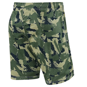 Pantalones Cortos Deportivos Transpirables con Cordón Ajustable, 100% Poliéster, Lona de 160g, Resistentes al Viento, Cintura Media, Bolsillos con Impresión Digital, Logotipo Personalizado para Hombre - Product Image 4