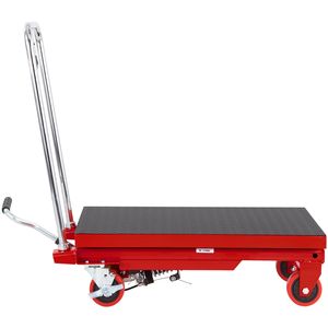 Carrello Elevatore Idraulico Manuale a Forbice Singola, Capacità 227 kg, Altezza di Sollevamento 72,4 cm, 4 Ruote Antiscivolo in PA per Carico Merci - Product Image 6
