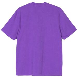 Camisetas lisas con cuello redondo para hombre, ropa informal a la moda, de manga corta tejida con bordado de etiqueta, de algodón, superventas - Product Image 1