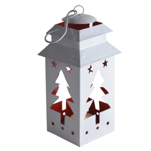 Festive Iron Square Design Durable & Eco-Friendly T-light Candle Holder <b>Lanterns</b> for Indoor Christmas Decor - Product Image 6