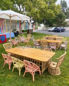 Chaises en rotin faites à la main pour enfants, idéales pour la location événementielle, les fêtes d'anniversaire, les mariages, les cérémonies, les fêtes bohèmes et la décoration de lieux. - Product Image 5