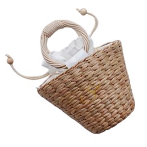 Sac seau en jacinthe d'eau fait main avec bandoulière amovible - Product Image 1