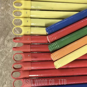 Manche de balai en bois vietnamien enduit de PVC à poils doux Portable longue poignée produit de nettoyage à domicile fabriqué au Vietnam - Product Image 2