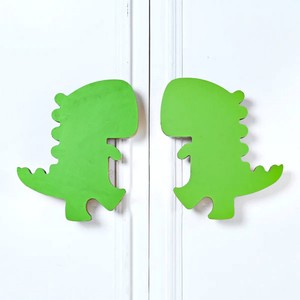 Poignées de tiroir en bois d'acacia décoratives en gros pour enfants, poignées de commode Dino pour chambre d'enfant, poignées de porte pour enfants - Product Image 3