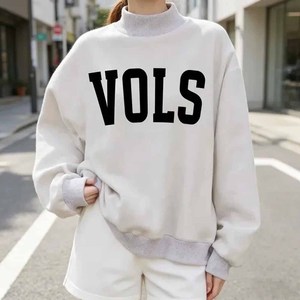 Tigers Custom <b>Mock</b> <b>Neck</b> Sweatshirt Leopard Print Embroidery Chenille Patch Streetwear - Product Image 3