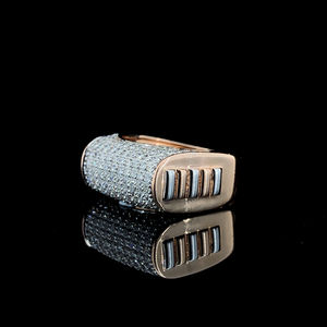 Elegante anillo de diamantes naturales de 14 quilates, color EF, corte brillante redondo, 111 quilates, claridad VVS VS, joyería fina, anillo de compromiso para mujer. - Product Image 2