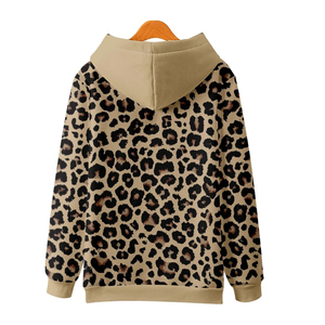 Women's Oversized <b>Leopard</b> <b>Print</b> <b>Hoodie</b> Custom Animal <b>Print</b> Pullover <b>Hoodie</b> Casual Streetwear Sweatshirt - Product Image 4