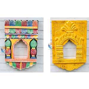 Photo de famille arc-en-ciel cadre photo en bois beau panneau mural en bois magasin d'artisanat indien - Product Image 4