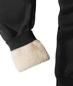 Pantalon décontracté pour homme en toile à taille mi-haute et pantalon baggy évasé en similicuir véritable, personnalisé, posté par Dress Sports - Product Image 3