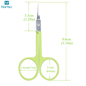Durable Stylish Green Handle Sharp Curved Cuticle And <b>Nail</b> <b>Scissors</b> Stainless Steel Blade <b>For</b> <b>Nail</b> Art <b>For</b> Wholesale Rate - Product Image 5