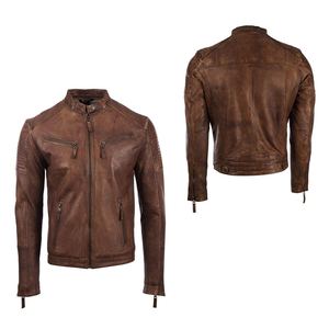 Veste en cuir d'agneau véritable sur mesure, imperméable et respirante, pour homme, prix d'usine, vente en gros - Product Image 6
