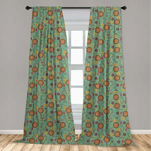 Rideaux de porte en coton de qualité supérieure, panneaux élégants imprimés/brodés, parfaits pour la chambre à coucher, le salon - Product Image 4
