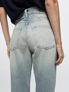Abdul Royal World Export Regular Fit <b>Boot</b> Cut Jeans Mid Waist Vintage Style Eco-Friendly Cotton Denim Ripped Washable - Product Image 6