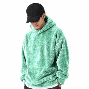 Vente en gros – Sweat à capuche en polaire peluche 300 GSM, confortable pour l'hiver, idéal pour les marques et boutiques de streetwear et de style de vie en plein air - Product Image 3