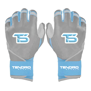 Guantes de bateo de béisbol personalizados color rosa con acolchado y cierre de velcro unisex para adultos. - Product Image 2