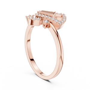 แหวนเพชรโมอิสซาไนต์เงินแท้ 925 ชุบทองคำขาว 14K สำหรับผู้หญิง รับรองโดย IGI สไตล์คลาสสิก เหมาะสำหรับใส่ทุกวัน |   การเจียระไนแบบบริลเลียนท์คัท |   เพชรใหม่ - Product Image 4