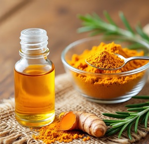 Huile essentielle de curcuma pure à 100% HIMVEDA ORGANIQUE, distillée à la vapeur, naturelle, écologique, aromathérapie, emballage personnalisable - Product Image 5