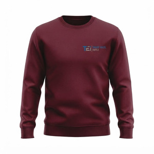 Sweat-shirt d'hiver blanc à col rond pour homme Trade Excel Impex, coupe classique, en coton tricoté, décontracté, écologique et respirant - Product Image 4