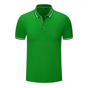 Men's Solid Red Short Sleeve Shirt Cotton Pique Knitted Breathable Casual Digital Printed Logo Front Quick Dry Button Design - Product Image 6