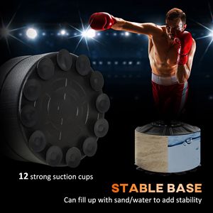 Supporto per Sacco da Boxe 4-in-1 con Altezza Regolabile, 2 Speedball, Barra Relax a 360 Gradi, Sacco Rivestito in Pelle PU - Rosso - Product Image 6