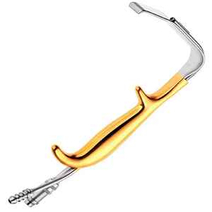 Retractor de Senos Manual de Fibra Óptica Estilo Tebbetts de Alta Calidad, Aislado, 24 mm de Longitud de Trabajo, 9 cm, Alemán, para Aumento de Senos - Product Image 4