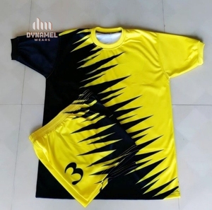 ชุดเสื้อฟุตบอลแบบซับลิเมชั่นสั่งทำพิเศษสำหรับผู้ชาย คอวี แขนสั้น ระบายเหงื่อได้ดี ชุดยูนิฟอร์มทีมฟุตบอล - Product Image 2
