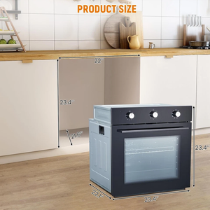 Horno Eléctrico Empotrable de 24 Pulgadas, 2.5 Cu.Ft, 3000W, 240V, con 8 Modos - Product Image 2