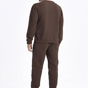 Best Selling Casual Plus Size Men 100% Cotton/Polyester Breathable Winter Design Custom Color Logo Closure Drawstring Tracksuits - Product Image 3