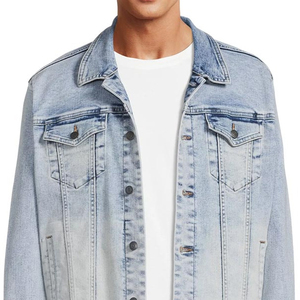 Chaqueta de Mezclilla Transpirable para Hombre, Buena Calidad a Precio Razonable, Impresión de Logotipo Personalizado - Product Image 5