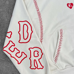 Sudaderas con Capucha Extra Grandes de Invierno de Alta Calidad, 100% Algodón, Forro Polar, Diseño de Letras Bordadas para Hombre - Product Image 6