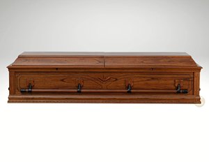 Cercueils en bois massif de style nord-américain de haute qualité DSP, finition brillante, garantie de 3 ans, urnes funéraires pour crémation, vente en gros - Product Image 2