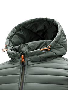 Chaqueta Bomber Impermeable y Ecológica para Hombre, RAPID SPORTS, Abrigo Acolchado de Algodón, Cortavientos, Informal y a la Moda, para Invierno - Product Image 4