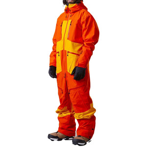 2026 Custom Panel Color Color Blocked Hooded <b>Ski</b> Suit Soft Shell Waterproof Breathable <b>Jacket</b> Full Zip Winter Outdoor <b>Retro</b> Men - Product Image 6
