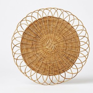 Wholesale Rattan Charger <b>Plates</b> Natural Handwoven Wicker Placemat Table Decor for Wedding and Catering Events - Product Image 1