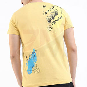 Camisetas de algodón al por mayor con cuello redondo, camisetas con logotipo digital personalizado, camisetas suaves de corte regular para hombre, camisetas de alta calidad para hombre. - Product Image 4