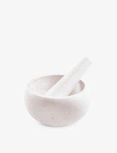 Home Use Marble Mortar <b>And</b> Pestle <b>Set</b> For Crushing <b>Spices</b> <b>Herbs</b> Seeds <b>And</b> Making Fresh Masala Daily - Product Image 6