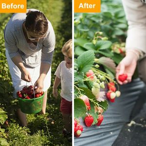 Set di 3 Reti Pieghevoli Nere in Polietilene da 30 Metri per Giardino, Telo Anti-Erbacce - Product Image 6