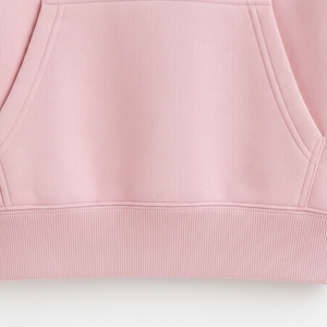 Men's Oversized Pullover <b>Hoodie</b> <b>Pink</b> Cotton Fleece Kangaroo Pocket Drawstring Streetwear Winter Sweatshirt - Product Image 6
