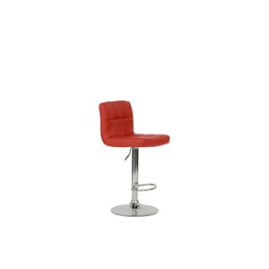 Sgabello da Bar Cromato Rosso - Product Image 4