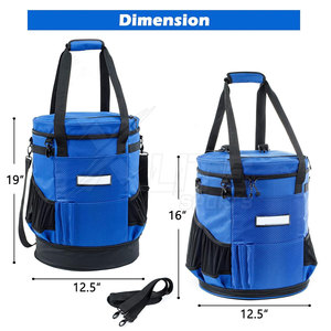 Sac de sport à roulettes multi-compartiments pour équipement de baseball avec poignée, en nylon, grande capacité de rangement 30-40L, idéal pour les voyages d'équipe et les événements en plein air - Product Image 4