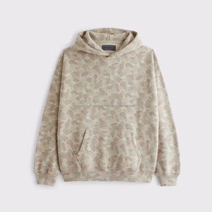 Sudaderas con capucha de algodón 100% para hombre, sudaderas con capucha de gran tamaño de lana gruesa en blanco, sudaderas con capucha y logotipo estampado personalizado para hombre - Product Image 2