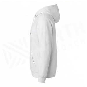 เสื้อสเวตเชิ้ตมีฮู้ดผู้ชาย North Approach สีขาว ผ้าฝ้ายเฟรนช์เทอร์รี่ มีกระเป๋า สไตล์ลำลอง ใส่ได้ทุกวัน ทรงปกติ สำหรับฤดูใบไม้ร่วง - Product Image 3