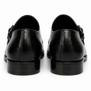 Chaussures habillées en cuir véritable à bout pointu, à double boucle, anti-perforation, antidérapantes, faites à la main, couleur personnalisée, automne/hiver - Product Image 2