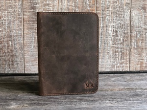 Porta Pasaportes de Cuero Genuino de Primera Clase, Ecológico, Unisex, con Bloqueo RFID, Personalizable con Logotipo, Funda Protectora para Pasaporte - Product Image 5