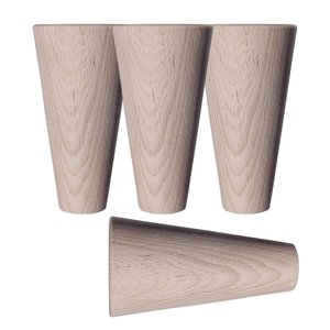 Pieds de meubles en bois massif OEM, robustes, pour remplacement de canapé, composants pour canapé et meubles de rangement - Product Image 1