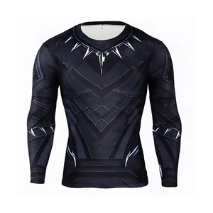 Oem Odm Rash Guard Men Sublimation <b>Printed</b> Spandex Bjj Rash Guard Gym <b>Surfing</b> Diving Compression Shirts Mma Rash Guard - Product Image 1